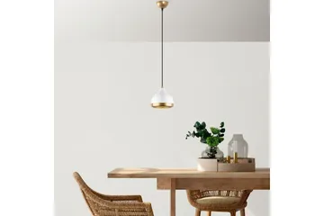 Taklampe Soodni Hvit / Gull - Hvit / Gull - Belysning - Innendørsbelysning & Lamper - Taklampe - Pendellamper & Hengelamper