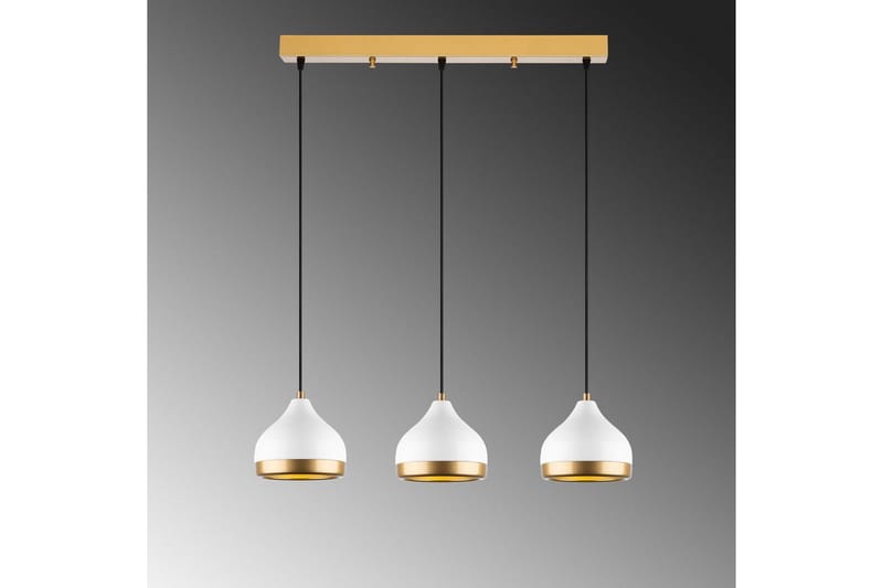 Taklampe Soodni Tre Horisont Hvit - Hvit - Belysning - Innendørsbelysning & Lamper - Taklampe - Pendellamper & Hengelamper