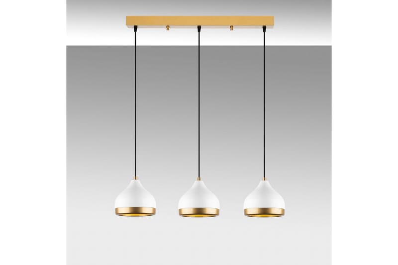 Taklampe Soodni Tre Horisont Hvit - Hvit - Belysning - Innendørsbelysning & Lamper - Taklampe - Pendellamper & Hengelamper