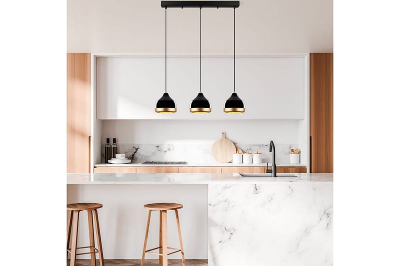 Taklampe Soodni Tre Horisont Svart - Svart - Belysning - Innendørsbelysning & Lamper - Taklampe - Pendellamper & Hengelamper