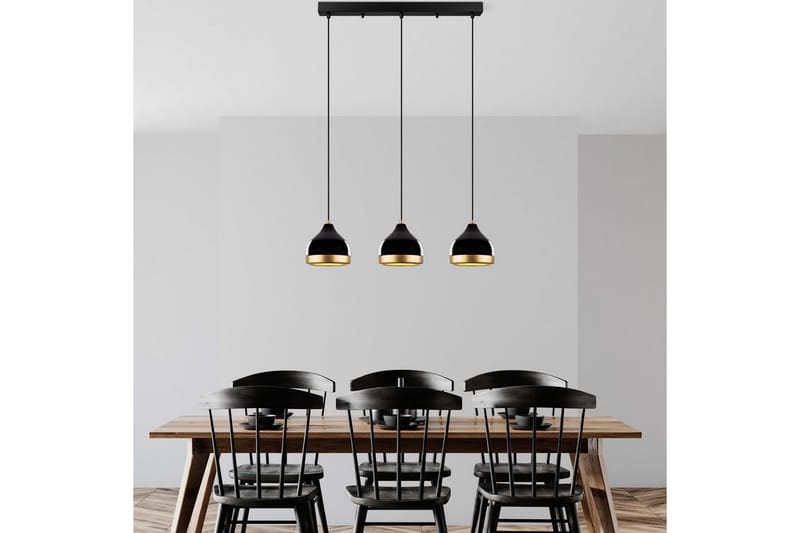 Taklampe Soodni Tre Horisont Svart - Svart - Belysning - Innendørsbelysning & Lamper - Taklampe - Pendellamper & Hengelamper