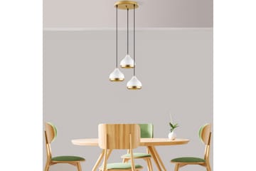 Taklampe Soodni Tre Sirkel Hvit - Hvit - Belysning - Innendørsbelysning & Lamper - Taklampe - Pendellamper & Hengelamper