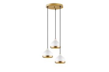 Taklampe Soodni Tre Sirkel Hvit - Hvit - Belysning - Innendørsbelysning & Lamper - Taklampe - Pendellamper & Hengelamper