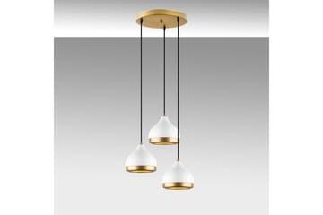 Taklampe Soodni Tre Sirkel Hvit - Hvit - Belysning - Innendørsbelysning & Lamper - Taklampe - Pendellamper & Hengelamper