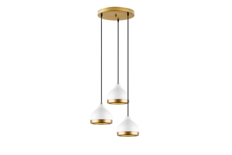 Taklampe Soodni Tre Sirkel Hvit - Hvit - Belysning - Innendørsbelysning & Lamper - Taklampe - Pendellamper & Hengelamper