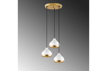 Taklampe Soodni Tre Sirkel Hvit - Hvit - Belysning - Innendørsbelysning & Lamper - Taklampe - Pendellamper & Hengelamper