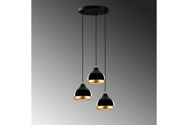 Taklampe Soodni Tre Sirkel Svart - Svart - Belysning - Innendørsbelysning & Lamper - Taklampe - Pendellamper & Hengelamper