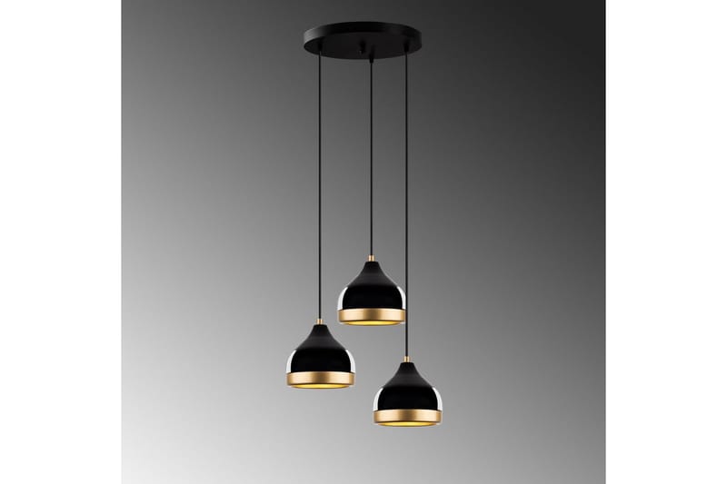 Taklampe Soodni Tre Sirkel Svart - Svart - Belysning - Innendørsbelysning & Lamper - Taklampe - Pendellamper & Hengelamper