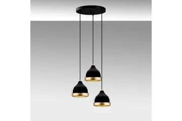 Taklampe Soodni Tre Sirkel Svart - Svart - Belysning - Innendørsbelysning & Lamper - Taklampe - Pendellamper & Hengelamper