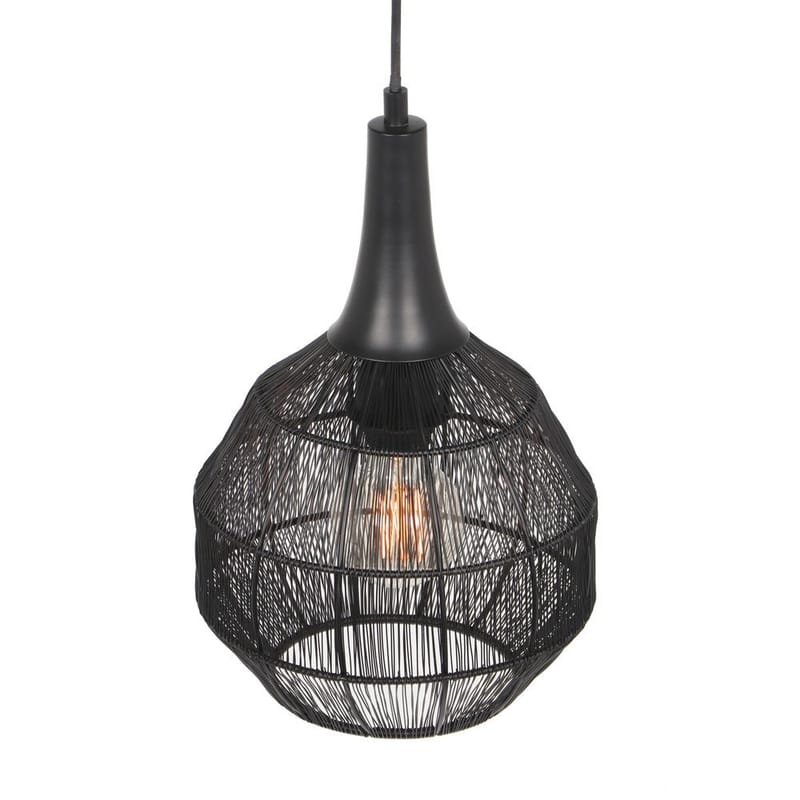 Taklampe Soraya - 26x27 cm, Matt svart - Belysning - Innendørsbelysning & Lamper - Taklampe - Pendellamper & Hengelamper