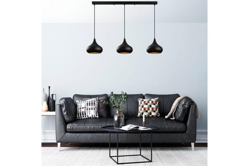 Taklampe Sorna Svart - Svart - Belysning - Innendørsbelysning & Lamper - Taklampe - Pendellamper & Hengelamper