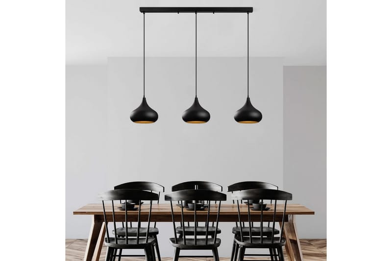 Taklampe Sorna Svart - Svart - Belysning - Innendørsbelysning & Lamper - Taklampe - Pendellamper & Hengelamper