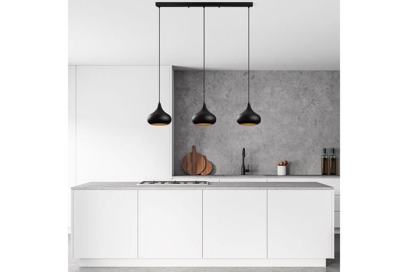 Taklampe Sorna Svart - Svart - Belysning - Innendørsbelysning & Lamper - Taklampe - Pendellamper & Hengelamper
