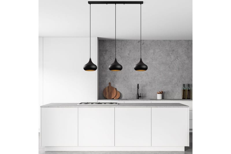 Taklampe Sorna Svart - Svart - Belysning - Innendørsbelysning & Lamper - Taklampe - Pendellamper & Hengelamper