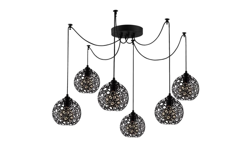 Taklampe Sourab Brilo Svart - Svart - Belysning - Innendørsbelysning & Lamper - Taklampe - Pendellamper & Hengelamper