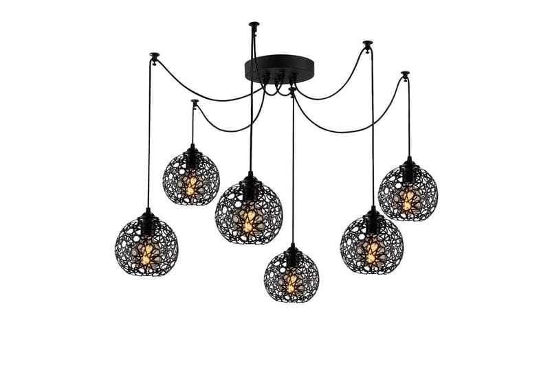 Taklampe Sourab Brilo Svart - Svart - Belysning - Innendørsbelysning & Lamper - Taklampe - Pendellamper & Hengelamper