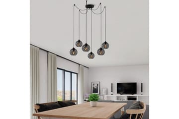 Taklampe Sourab Brilo Svart - Svart - Belysning - Innendørsbelysning & Lamper - Taklampe - Pendellamper & Hengelamper