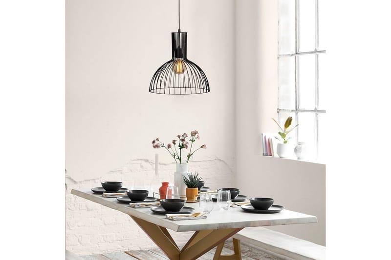 Taklampe Sourab Lysende Svart - Svart - Belysning - Innendørsbelysning & Lamper - Taklampe - Pendellamper & Hengelamper