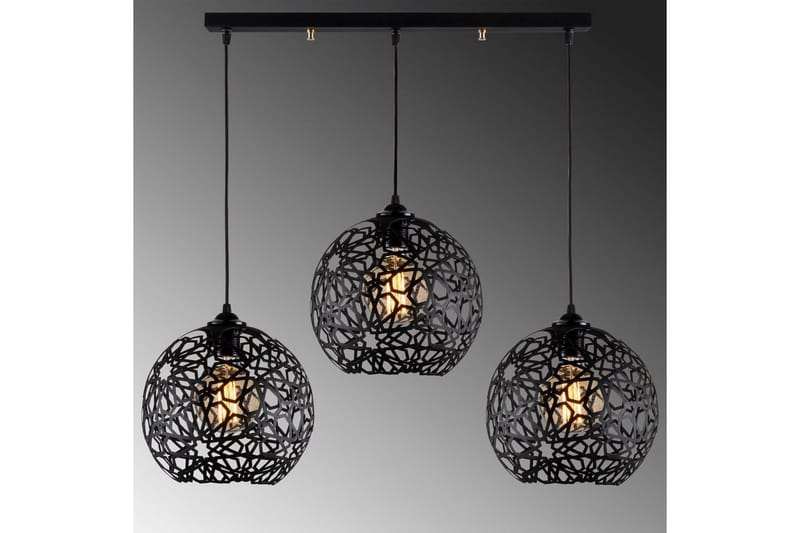 Taklampe Sourab Masafumie Svart Tre Stikkontakt - Tre Stikkontakt - Belysning - Innendørsbelysning & Lamper - Taklampe - Pendellamper & Hengelamper