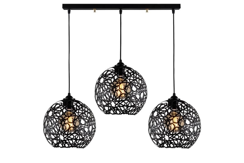 Taklampe Sourab Masafumie Svart Tre Stikkontakt - Tre Stikkontakt - Belysning - Innendørsbelysning & Lamper - Taklampe - Pendellamper & Hengelamper