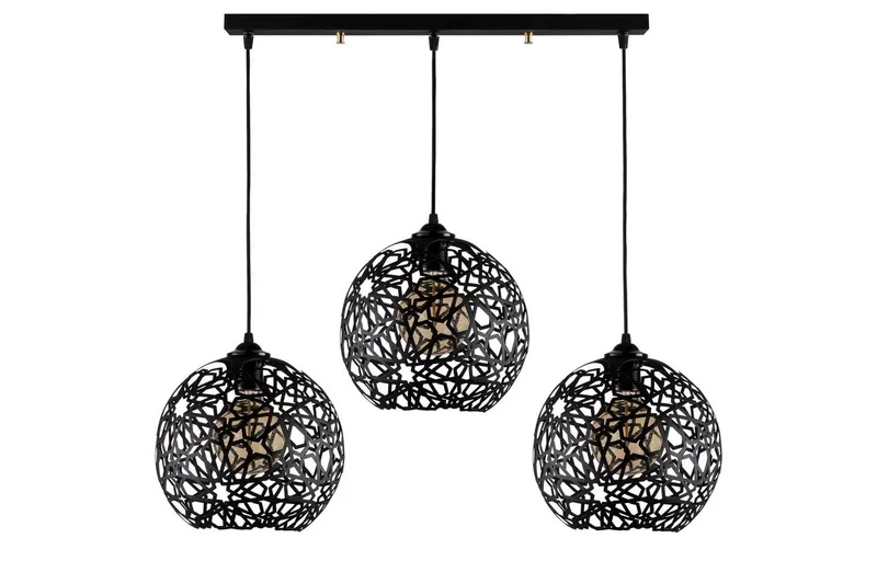 Taklampe Sourab Masafumie Svart Tre Stikkontakt - Tre Stikkontakt - Belysning - Innendørsbelysning & Lamper - Taklampe - Pendellamper & Hengelamper