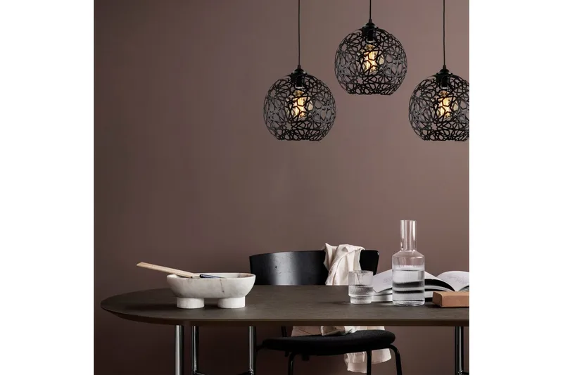 Taklampe Sourab Masafumie Svart Tre Stikkontakt - Tre Stikkontakt - Belysning - Innendørsbelysning & Lamper - Taklampe - Pendellamper & Hengelamper