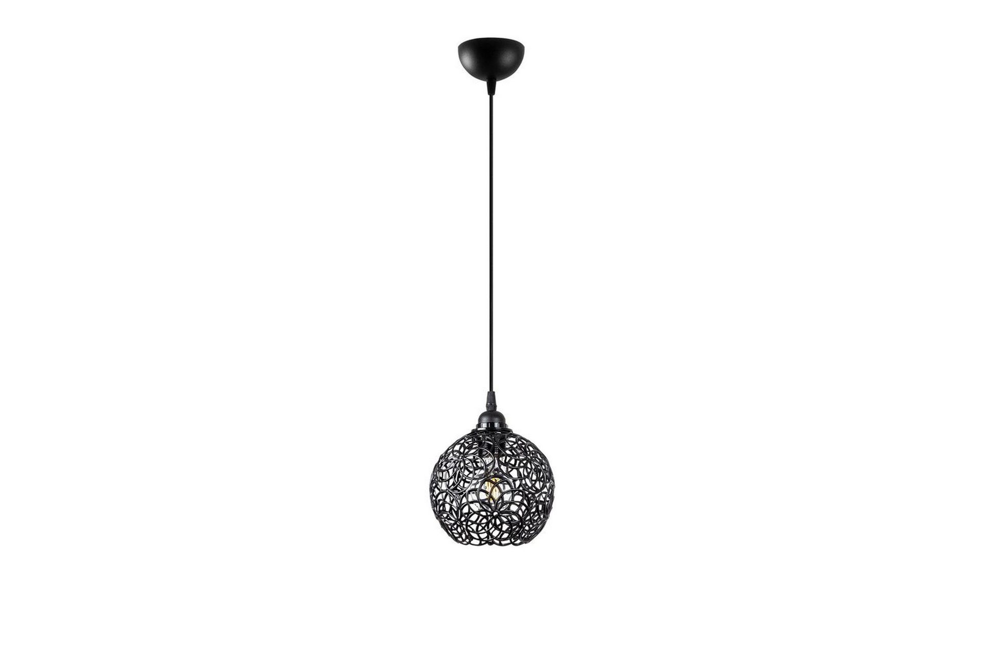 Taklampe Souvik Svart - 17 x 17 x 118 cm