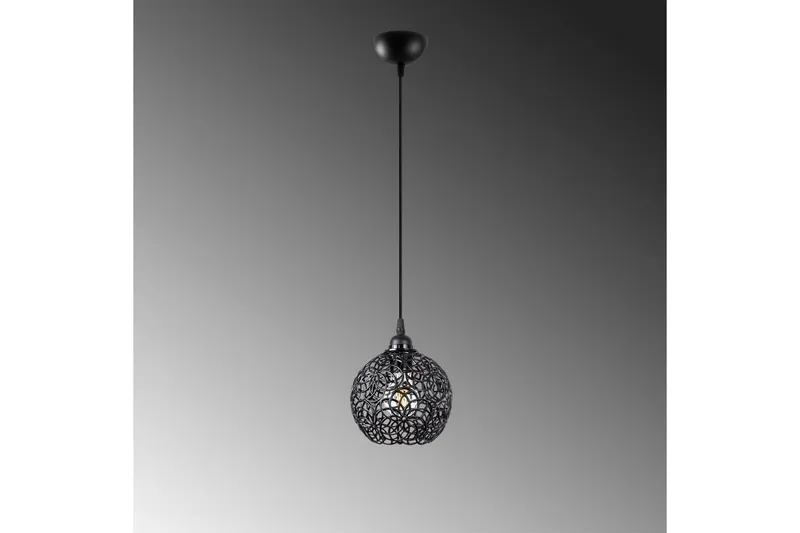 Taklampe Souvik Svart - 17 x 17 x 118 cm - Belysning - Innendørsbelysning & Lamper - Taklampe - Pendellamper & Hengelamper