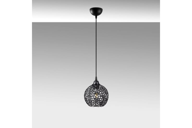 Taklampe Souvik Svart - 17 x 17 x 118 cm - Belysning - Innendørsbelysning & Lamper - Taklampe - Pendellamper & Hengelamper