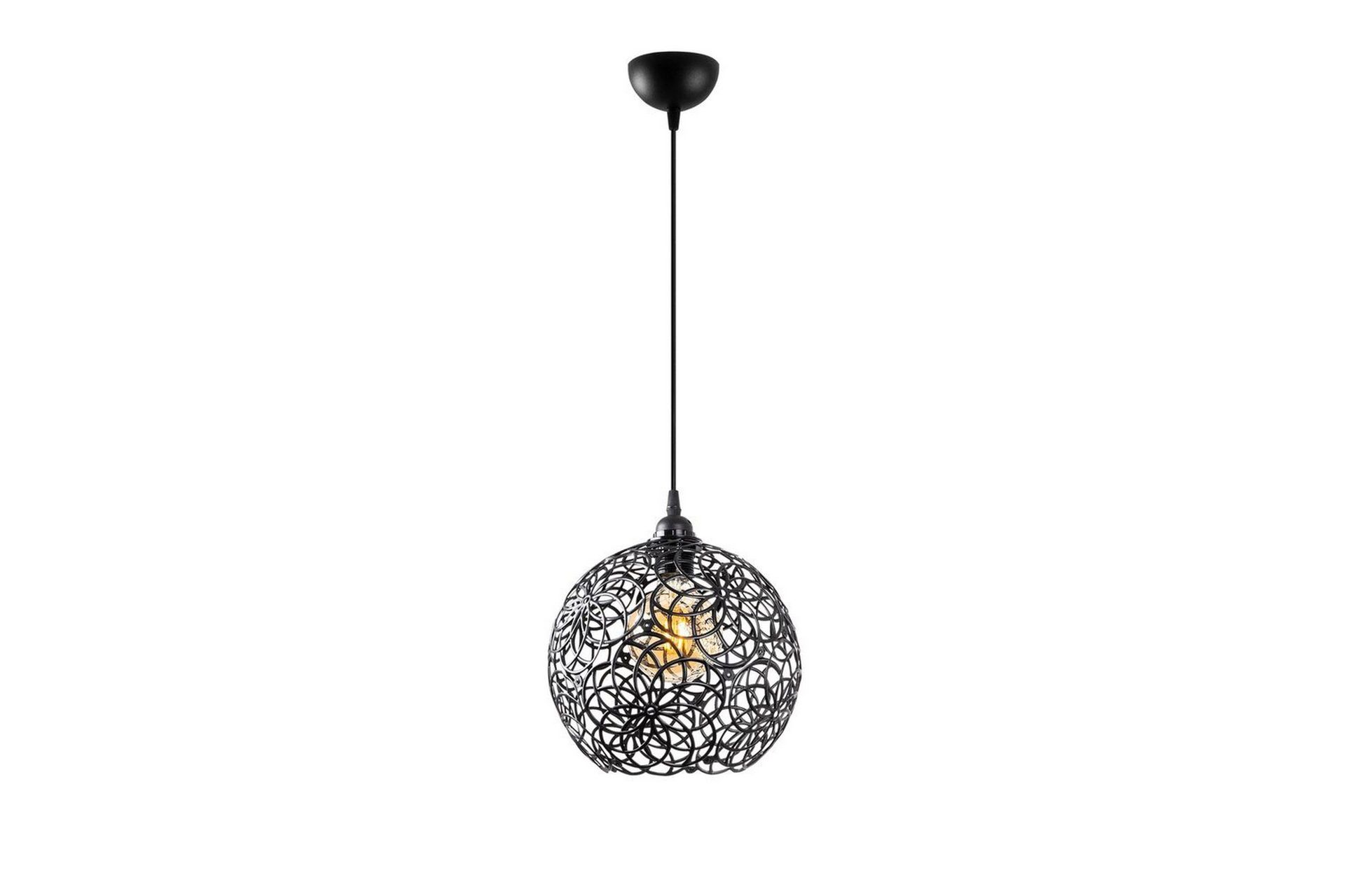 Taklampe Souvik Svart - 25 x 25 x 126 cm