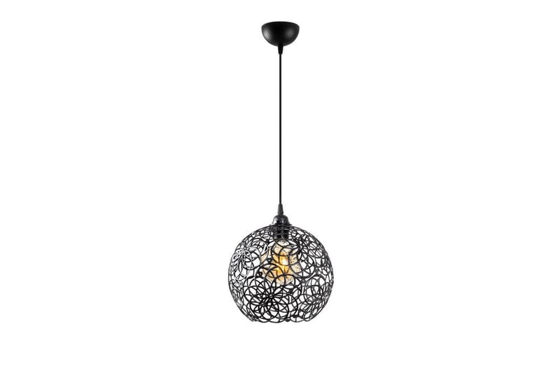 Taklampe Souvik Svart - 25 x 25 x 126 cm - Belysning - Innendørsbelysning & Lamper - Taklampe - Pendellamper & Hengelamper
