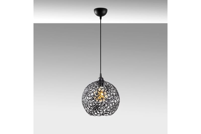 Taklampe Souvik Svart - 25 x 25 x 126 cm - Belysning - Innendørsbelysning & Lamper - Taklampe - Pendellamper & Hengelamper