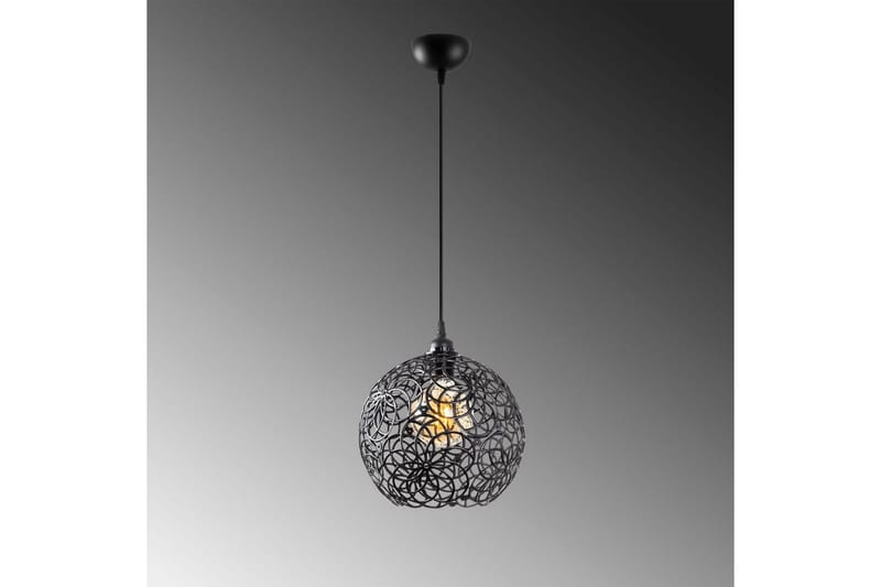 Taklampe Souvik Svart - 25 x 25 x 126 cm - Belysning - Innendørsbelysning & Lamper - Taklampe - Pendellamper & Hengelamper