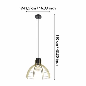 Taklampe Stillington - Svart/Gull - Belysning - Innendørsbelysning & Lamper - Taklampe - Pendellamper & Hengelamper