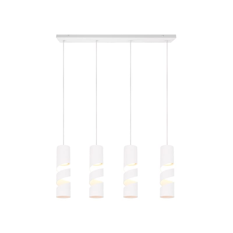 Taklampe Stream - 4 lamper, Matt hvit - Belysning - Innendørsbelysning & Lamper - Taklampe - Pendellamper & Hengelamper