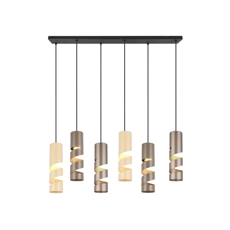 Taklampe Stream - 6 lamper, Flerfarget - Belysning - Innendørsbelysning & Lamper - Taklampe - Pendellamper & Hengelamper