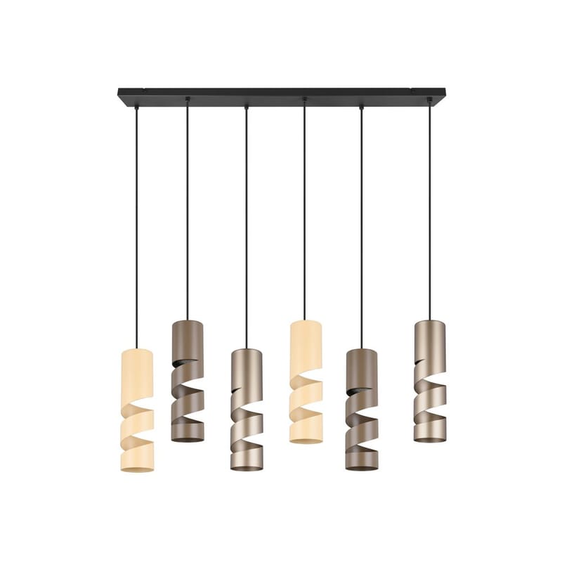 Taklampe Stream - 6 lamper, Flerfarget - Belysning - Innendørsbelysning & Lamper - Taklampe - Pendellamper & Hengelamper