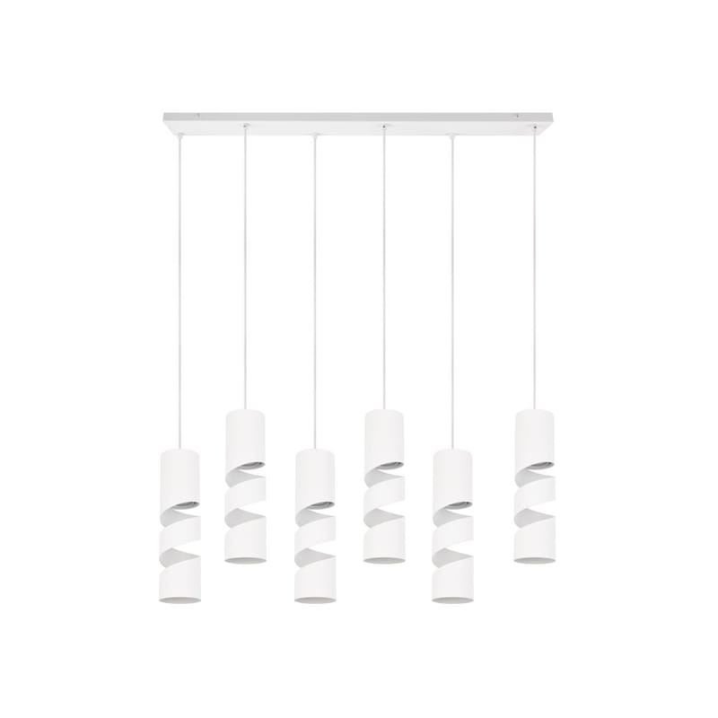 Taklampe Stream - 6 lamper, Matt hvit - Belysning - Innendørsbelysning & Lamper - Taklampe - Pendellamper & Hengelamper