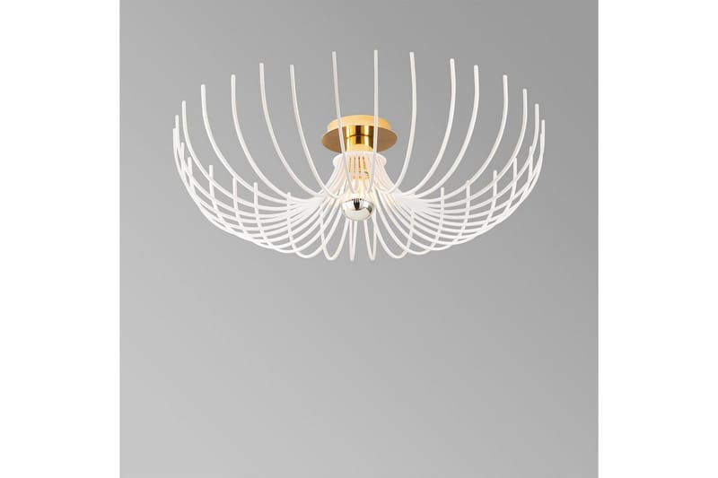 Taklampe Subbersta Hvit - Diameter: 56 cm - Belysning - Innendørsbelysning & Lamper - Taklampe - Pendellamper & Hengelamper