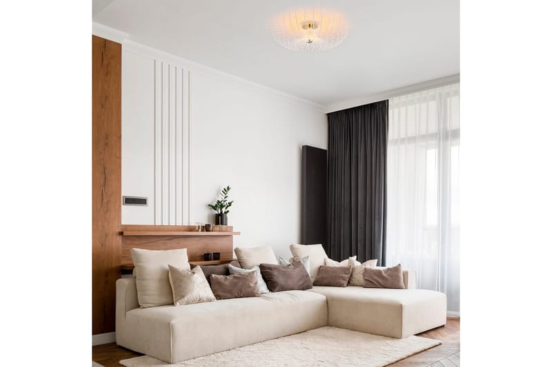 Taklampe Subbersta Hvit - Diameter: 56 cm - Belysning - Innendørsbelysning & Lamper - Taklampe - Pendellamper & Hengelamper