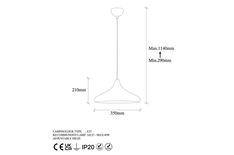 Taklampe Subesh Patina - Patina - Belysning - Innendørsbelysning & Lamper - Taklampe - Pendellamper & Hengelamper