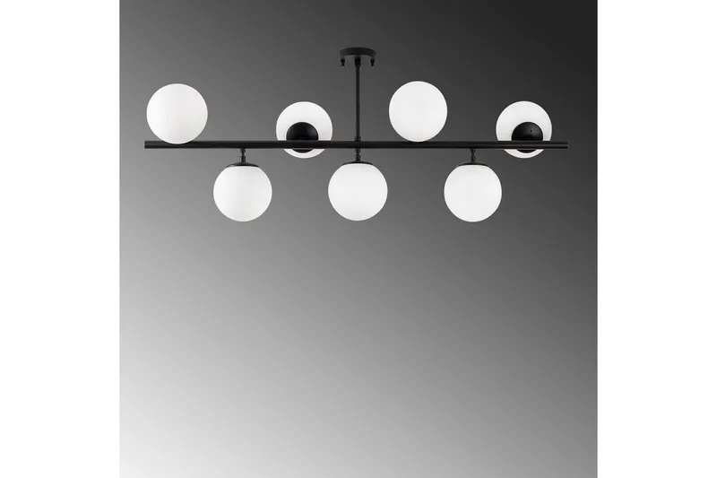 Taklampe Subin Flat Svart / Hvit - Svart / Hvit - Belysning - Innendørsbelysning & Lamper - Taklampe - Pendellamper & Hengelamper