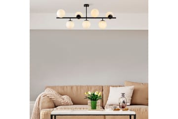 Taklampe Subin Flat Svart / Hvit - Svart / Hvit - Belysning - Innendørsbelysning & Lamper - Taklampe - Pendellamper & Hengelamper