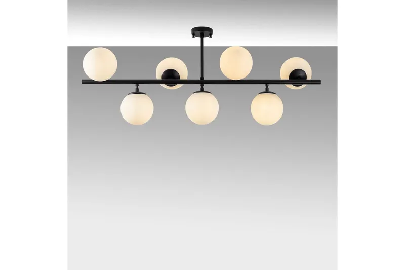 Taklampe Subin Flat Svart / Hvit - Svart / Hvit - Belysning - Innendørsbelysning & Lamper - Taklampe - Pendellamper & Hengelamper