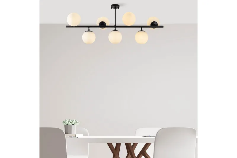 Taklampe Subin Flat Svart / Hvit - Svart / Hvit - Belysning - Innendørsbelysning & Lamper - Taklampe - Pendellamper & Hengelamper