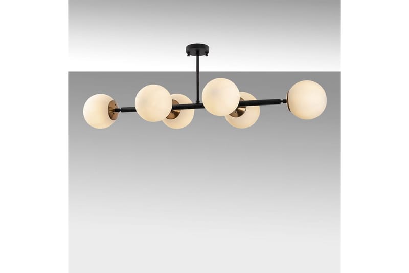 Taklampe Subin Flat Svart / Krem - Svart / Krem - Belysning - Innendørsbelysning & Lamper - Taklampe - Pendellamper & Hengelamper