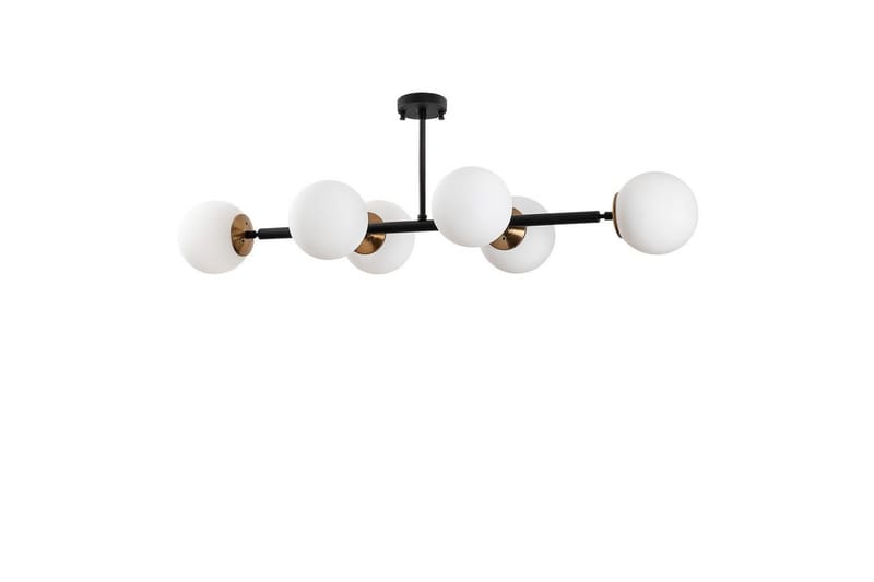 Taklampe Subin Flat Svart / Krem, Svart / Krem