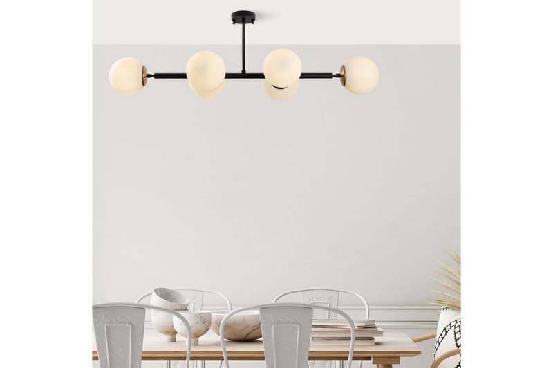 Taklampe Subin Flat Svart / Krem - Svart / Krem - Belysning - Innendørsbelysning & Lamper - Taklampe - Pendellamper & Hengelamper