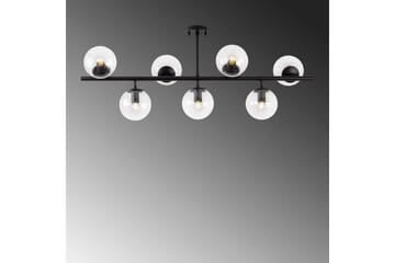 Taklampe Subin Flat Svart / Transparent - Svart / Transparent - Belysning - Innendørsbelysning & Lamper - Taklampe - Pendellamper & Hengelamper