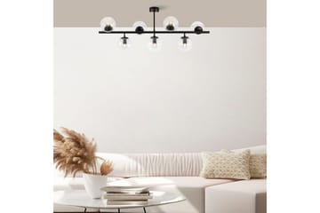 Taklampe Subin Flat Svart / Transparent - Svart / Transparent - Belysning - Innendørsbelysning & Lamper - Taklampe - Pendellamper & Hengelamper